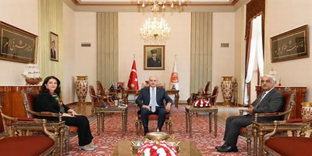 TBMM Başkanı Kurtulmuş DEM Parti İmralı heyetini kabul etti