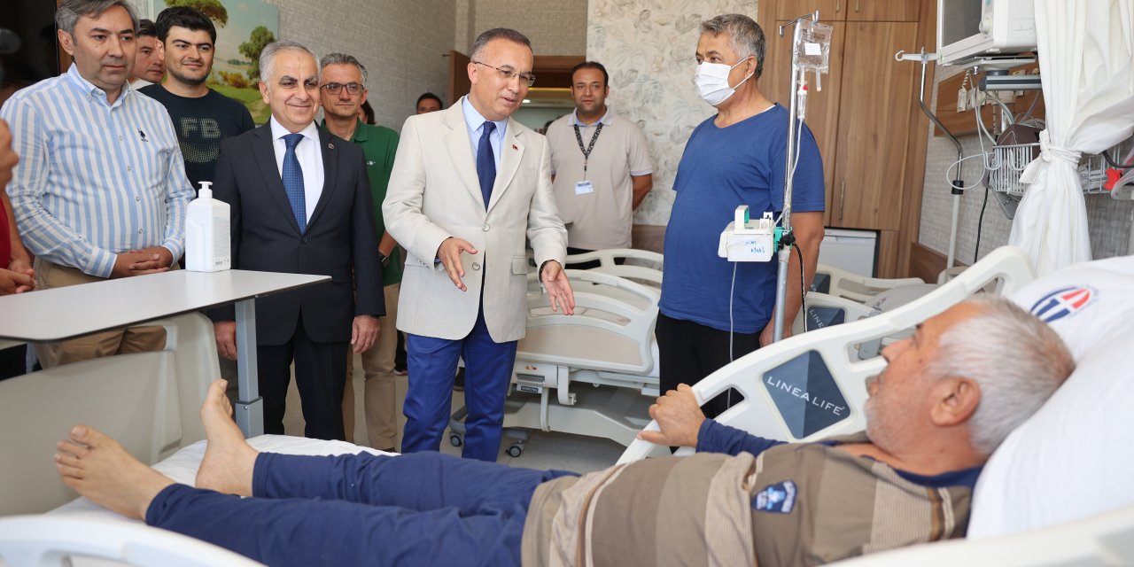 Gaziantep Valisi Çeber’den hayata umut olan hastaneye ziyaret