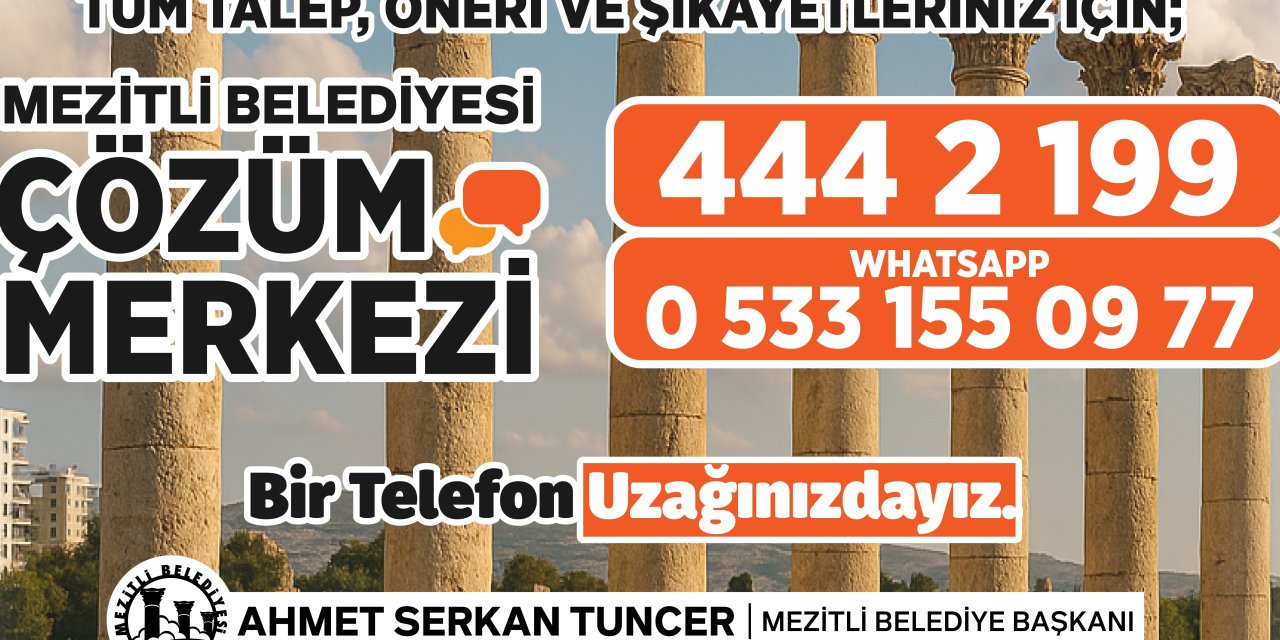 Modern altyapı, hızlı çözüm, Mezitli çözüm merkezi kapılarını açtı