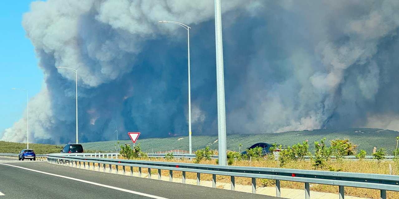 Tekirdağ alev alev, orman yangını tarlalara sıçradı, 2 mahalle boşaltıldı