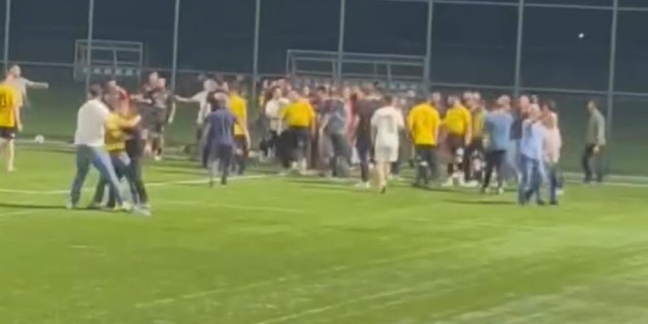 Maçta yumruklar konuştu, köyler arası karşılaşma olaylı bitti
