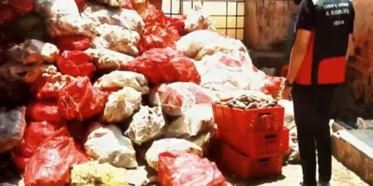 Adana'da tonlarca paça ele geçirildi