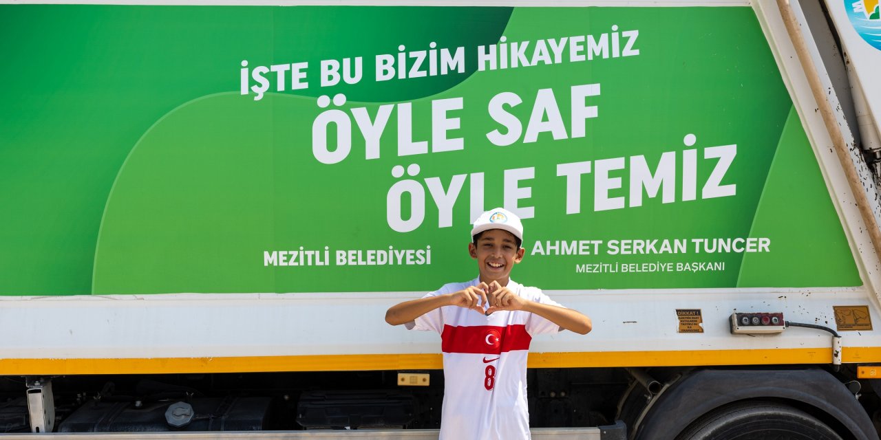 Takipçim kadar çöp topluyorum diyen Aras’a Mezitli Belediyesinden destek