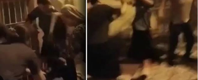 Gaziantep te kadınlar birbirine girdi