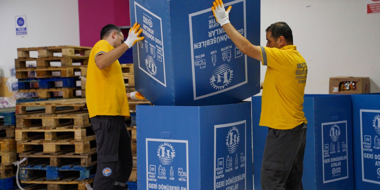 Mezitli Belediyesi’nden geri dönüşüme örnek uygulama