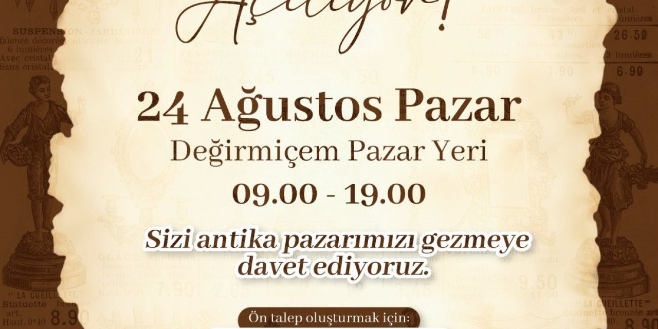 Şehitkamil Antika Pazarı kapılarını açıyor