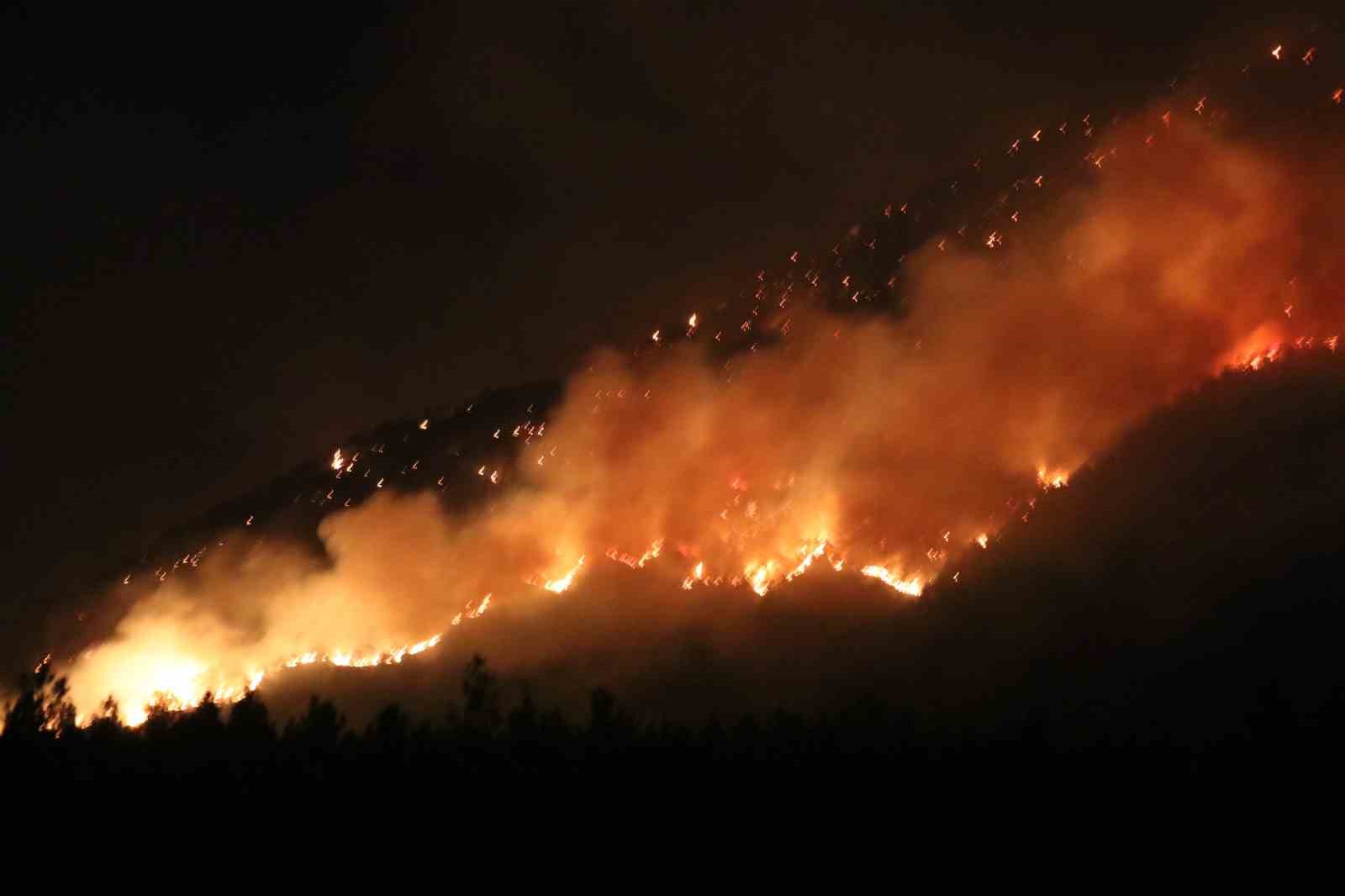 Denizli’de orman yangınına müdahale sürüyor