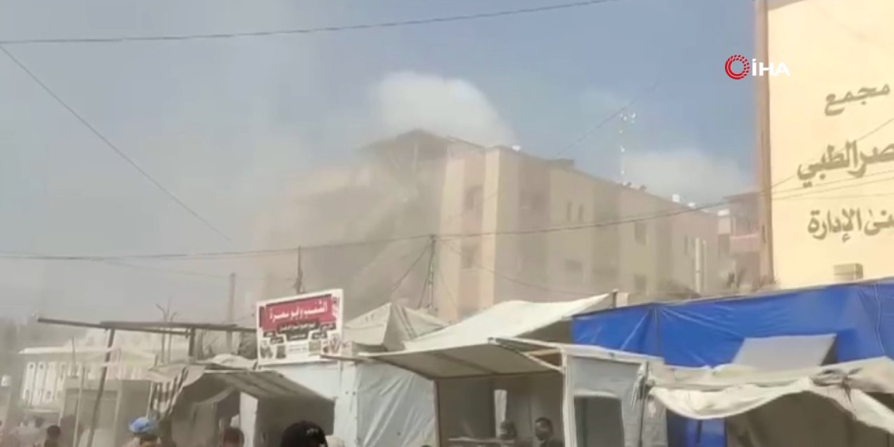 İsrail Gazze’de hastaneye saldırdı 20 ölü çok sayıda yaralı var