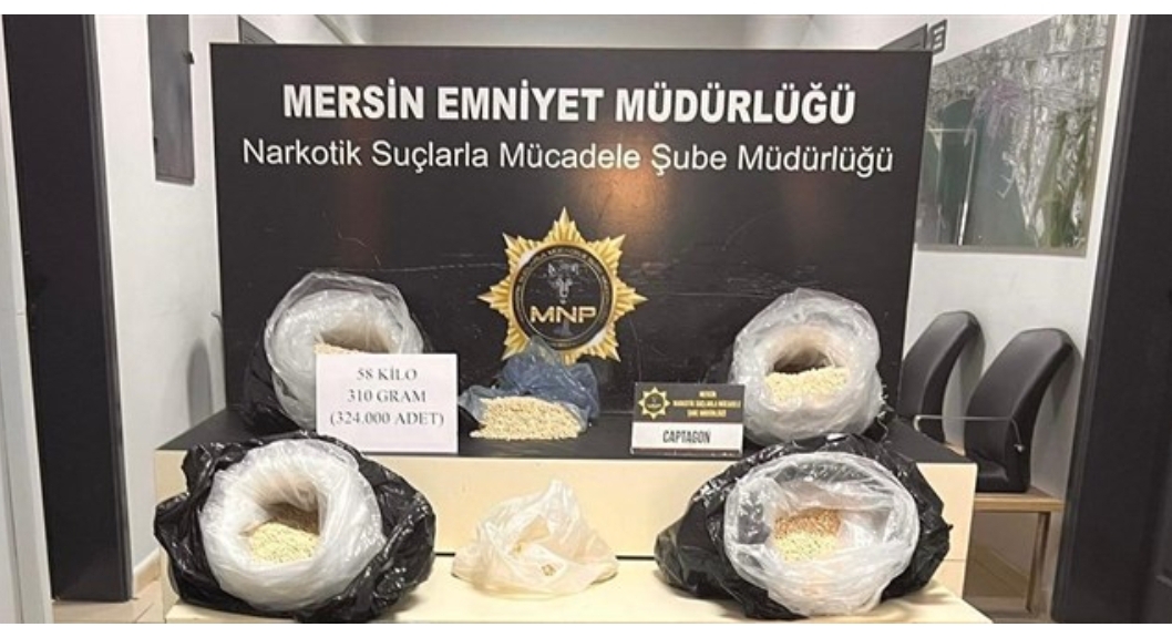 Mersin’de 3 milyon 542 bin adet uyuşturucu hap ele geçirildi
