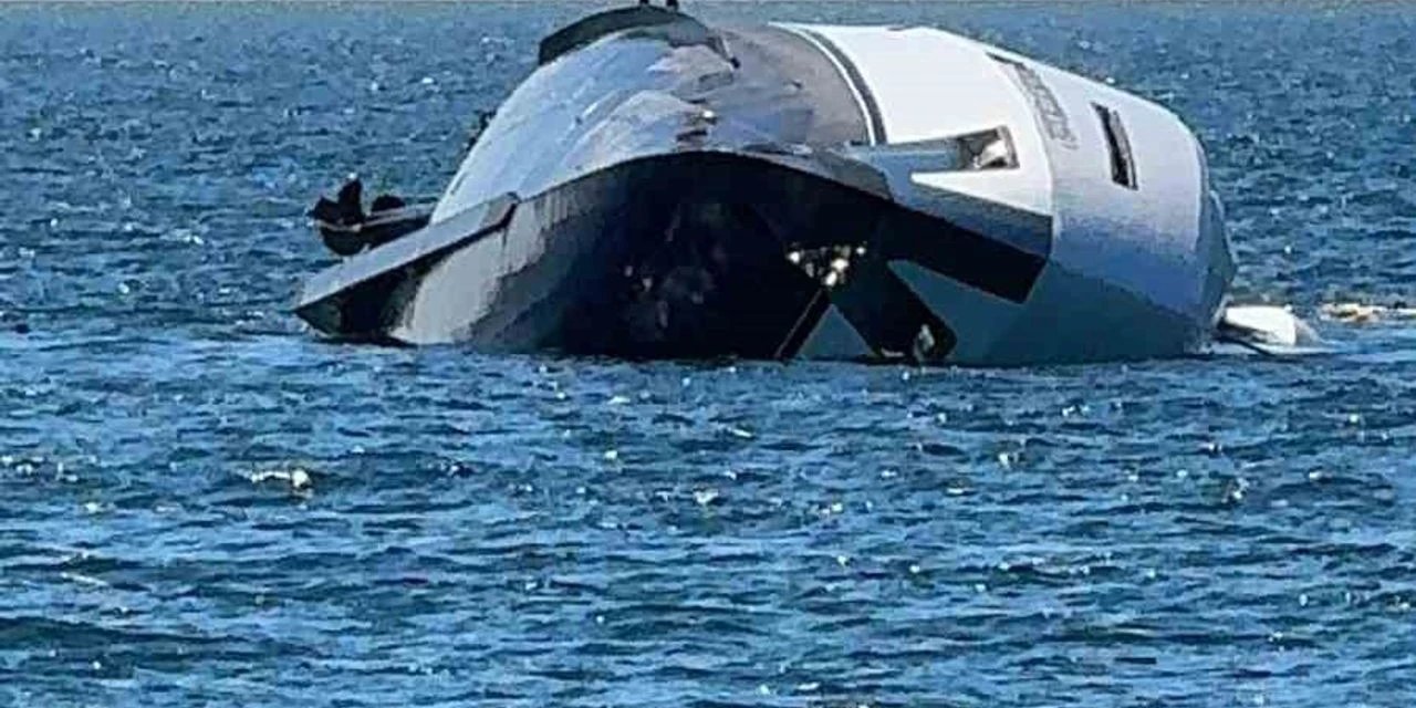 Zonguldak’ta milyonluk lüks yat battı