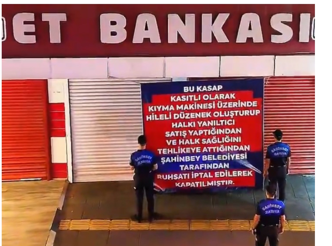 Gaziantep’te bozulmuş etleri satan işletme kapatıldı