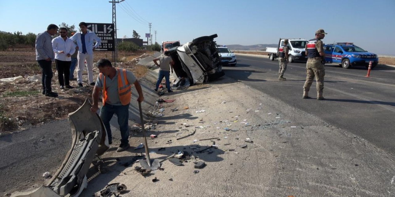 Kilis'te zincirleme trafik kazası: 1 ölü, 4 yaralı