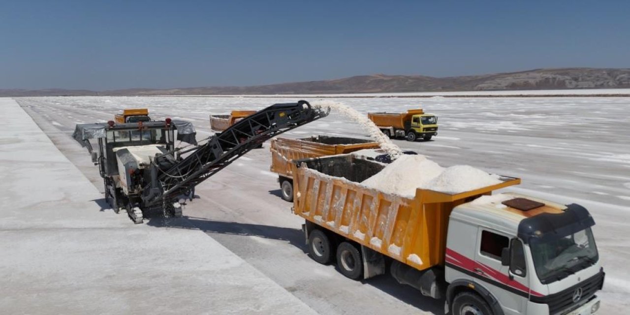 Tuz Gölü’nden 50 ülkeye tuz ihracatı