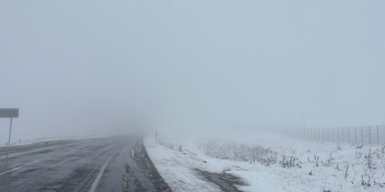 Ardahan'da etkili olan kar yağışı hayatı olumsuz etkiledi
