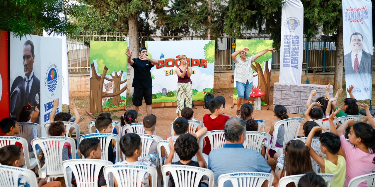 Yenişehir’in kalbi çocuklar için attı: 14 Mahallede eğlence dolu anlar