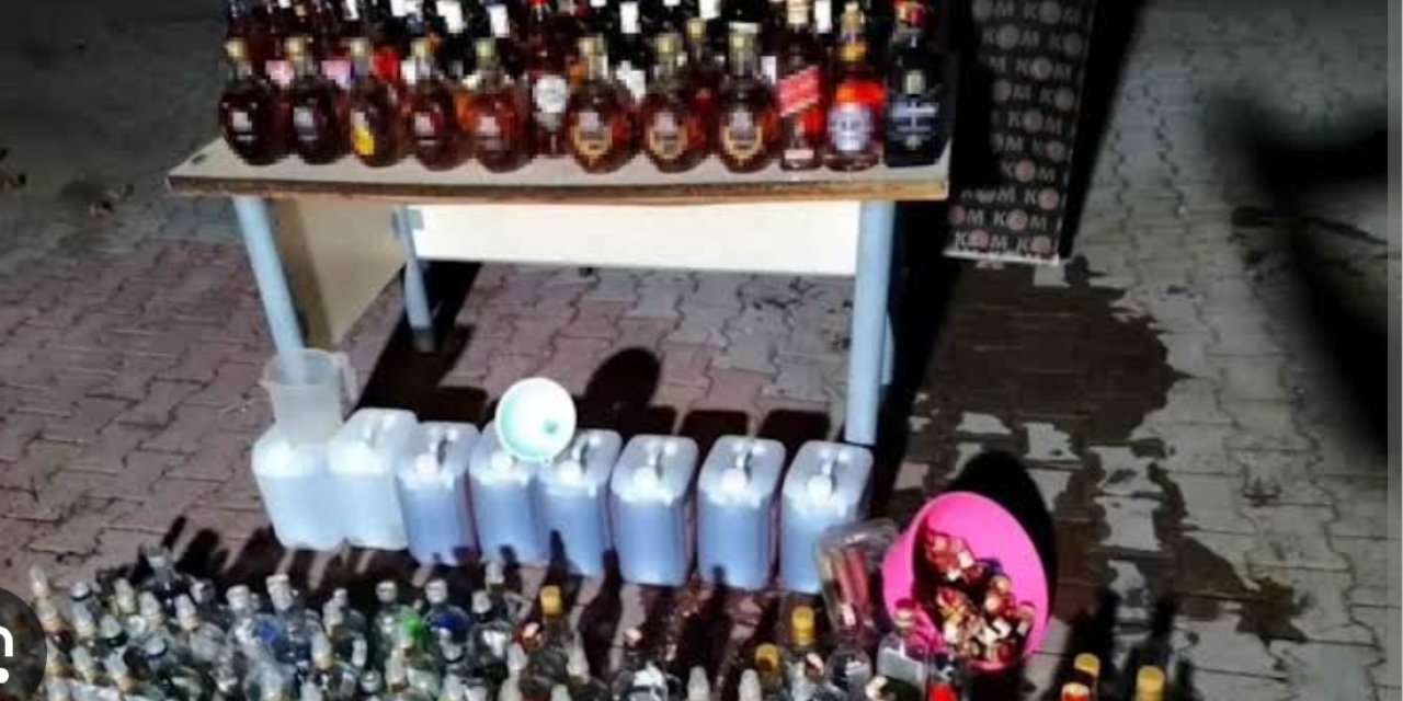 Kayseri’de 50 şişe sahte alkol ele geçirildi: 2 gözaltı