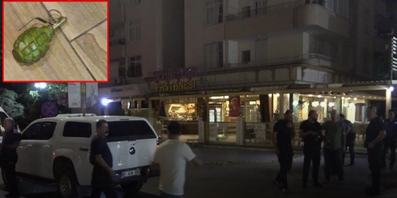 Adana’da pastaneye el bombası atıldı