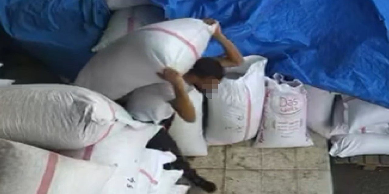 Gaziantep'te 450 bin TL'lik Antep fıstığı hırsızlığı kamerada