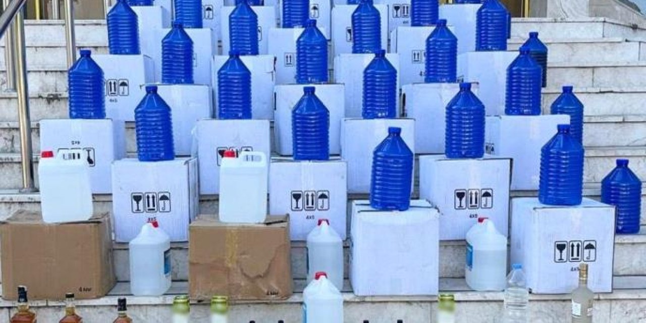 Denizli'de 642 litre kaçak alkol yakalandı