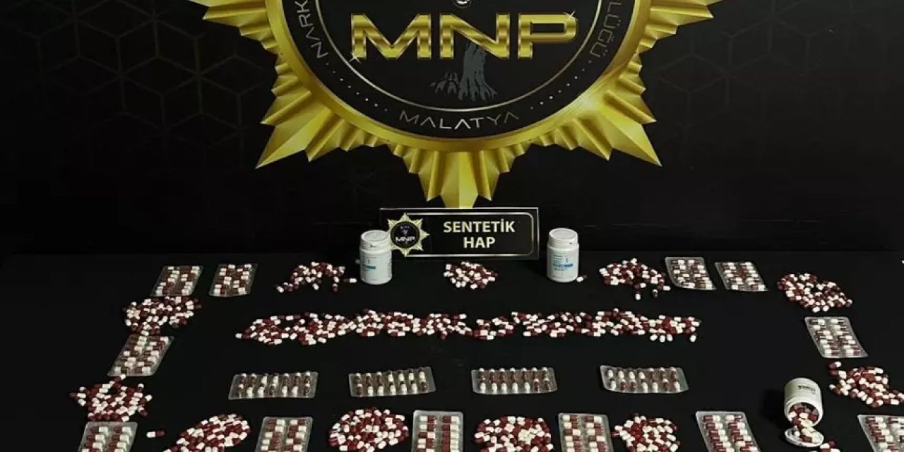 Malatya’da 898 adet uyuşturucu hap ele geçirildi: 2 gözaltı