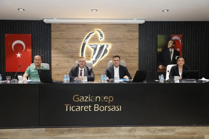 Gaziantep Ticaret Borsası'nda  temmuz ayı meclis toplantısı yapıldı