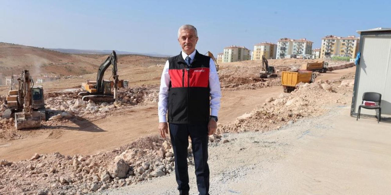 Şahinbey Belediyesi'nin sosyal konut projesinin ilk etabı hızla yükseliyor