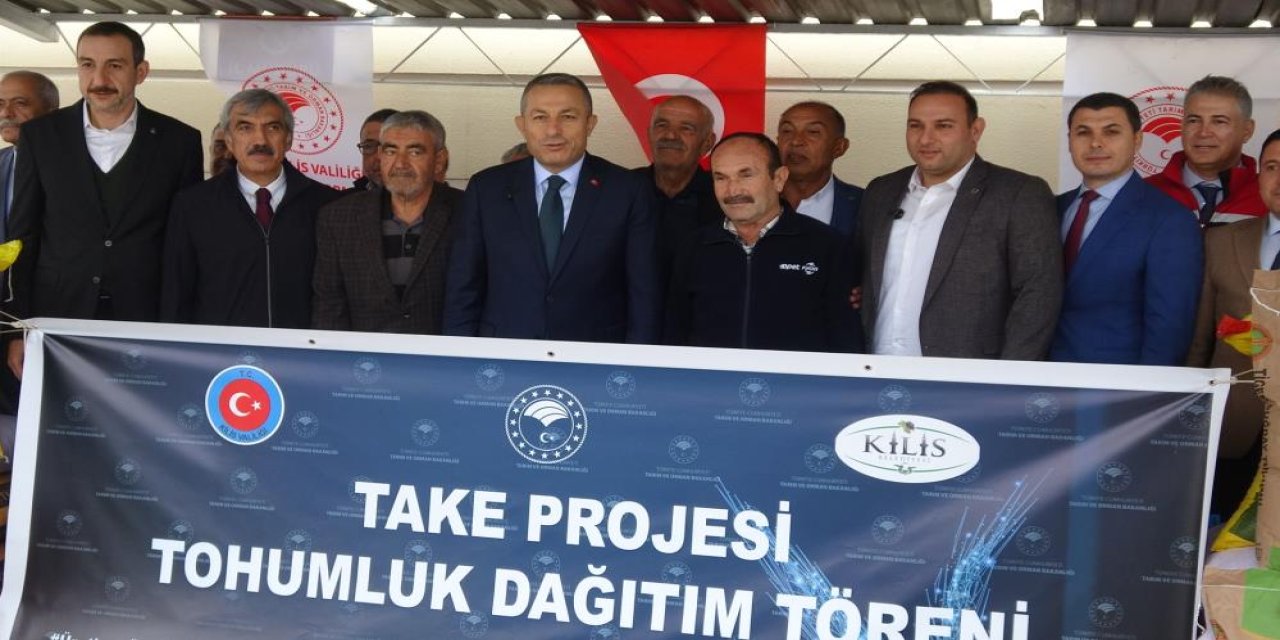 Kilis'te 737 ton sertifikalı tohum dağıtıldı