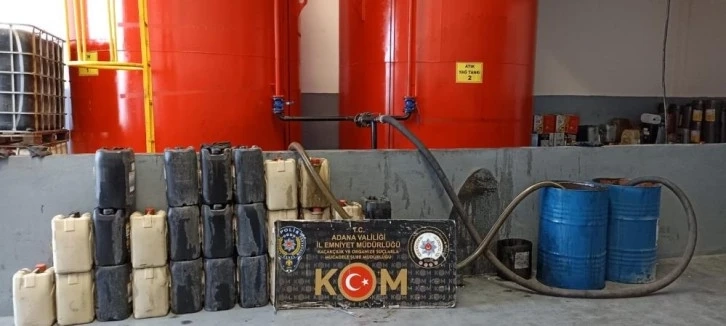 Adana'da 38 bin litre kaçak akaryakıt ele geçirildi