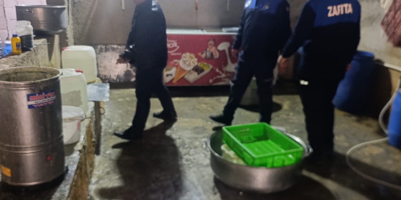 Kilis’te kaçak üretim yapan işletmeye baskın