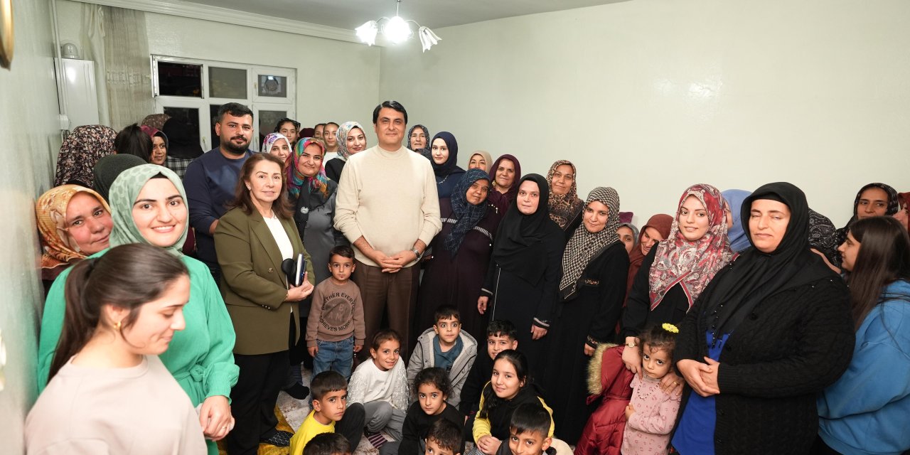 Şehitkamil Belediye Başkanı Yılmaz, ev ziyaretlerini sürdürüyor