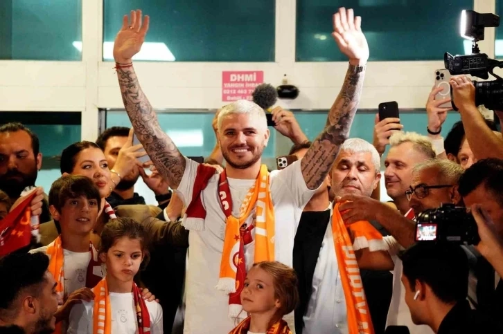 Arjantinli futbolcu Mauro Icardi, İstanbul’a geldi