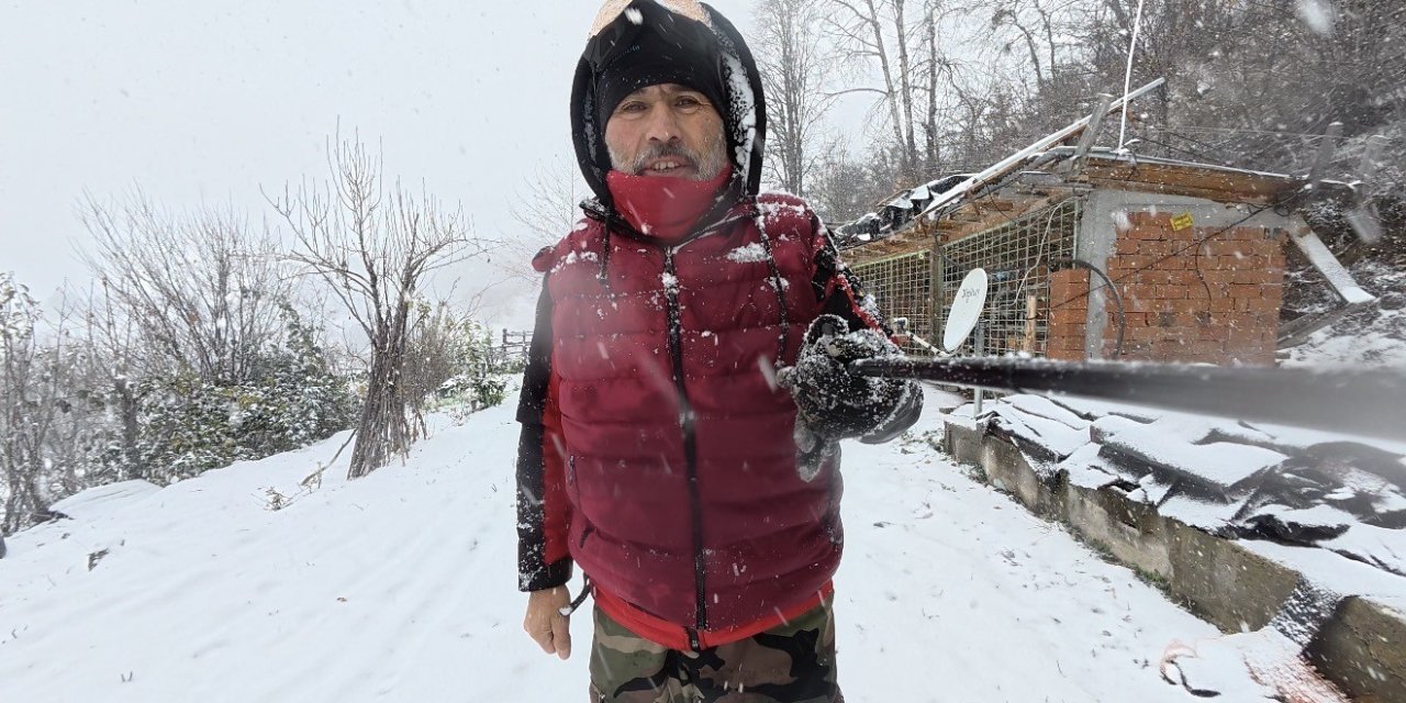 Tokat’ta kar yağışı etkili oldu