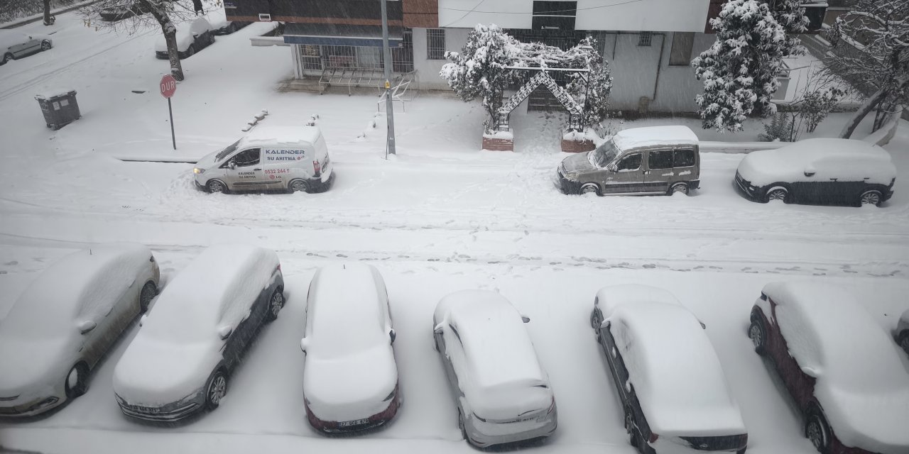 Gaziantep’te kar yağışı etkisini göstermeye başladı