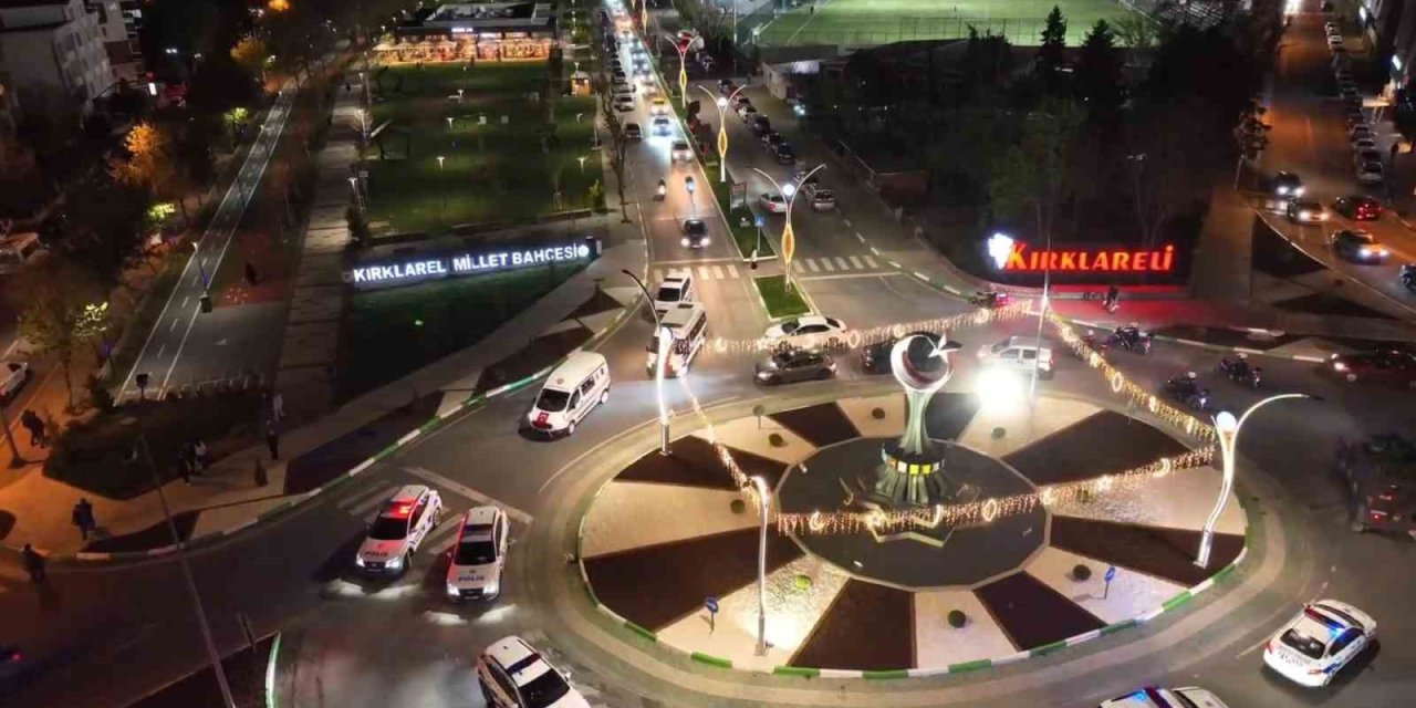 Kırklareli’nde geniş çaplı polis denetimi
