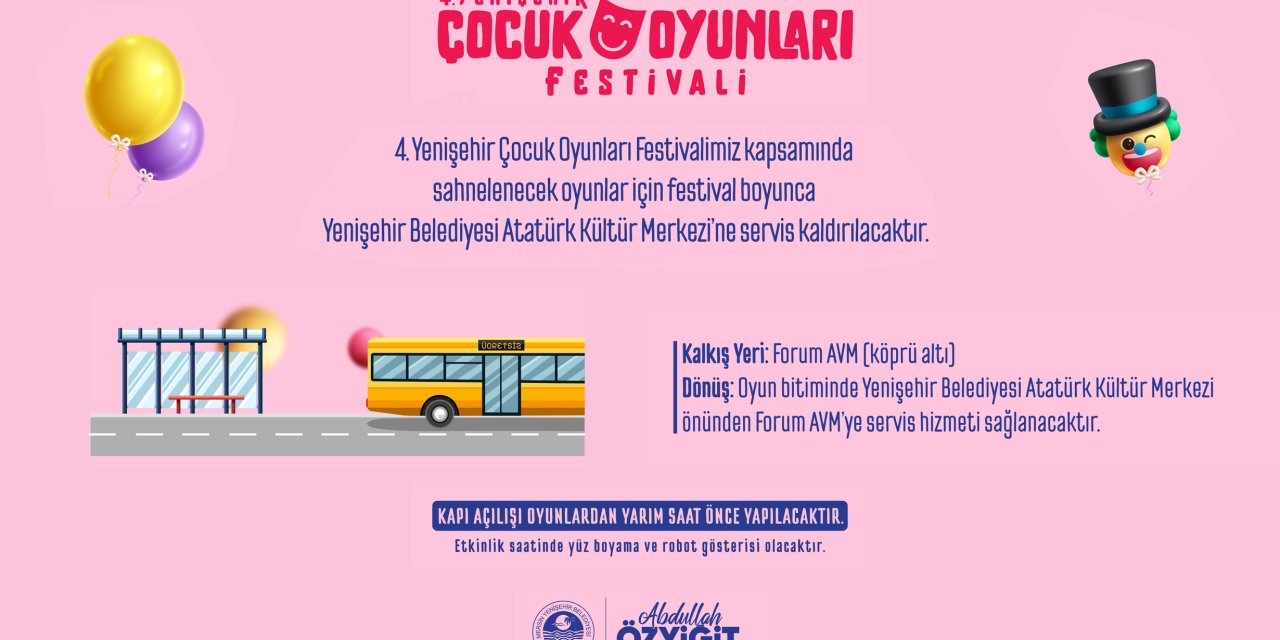 Yenişehir Çocuk Oyunları Festivali başlıyor