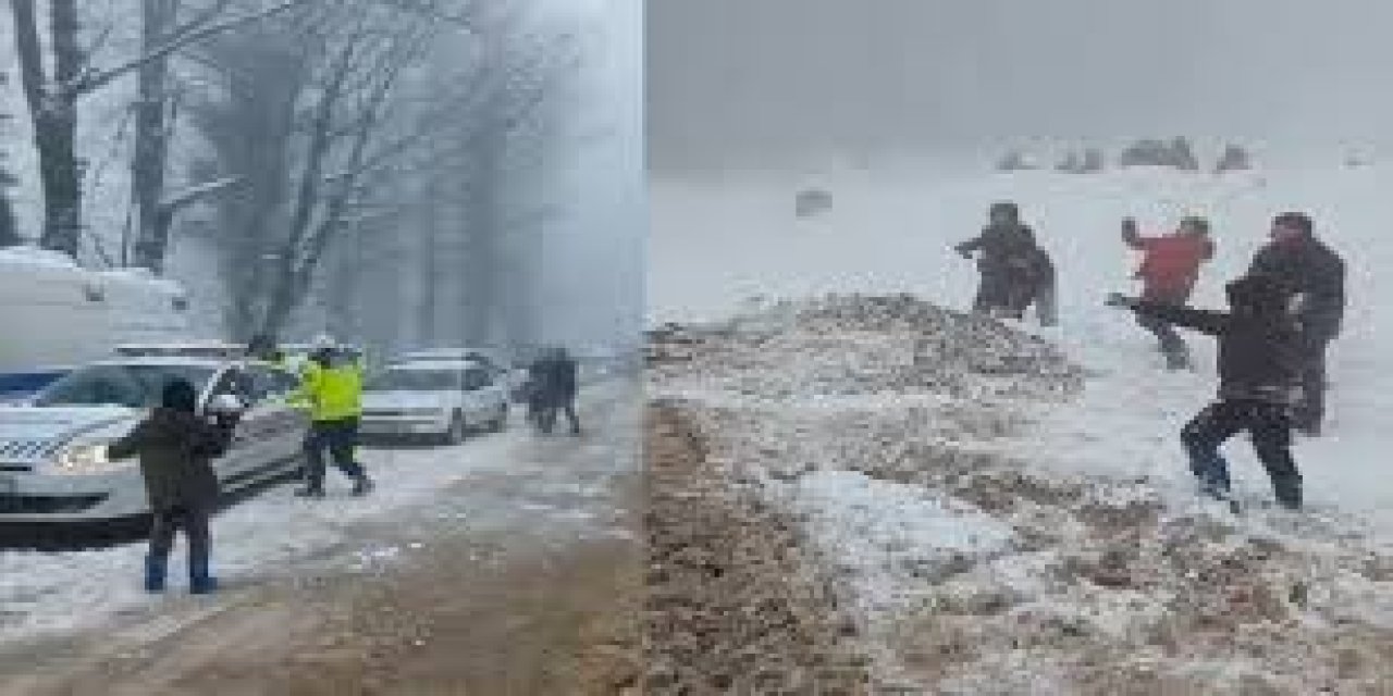 Osmaniye’de karda mahsur kalan kadınlar kurtarıldı
