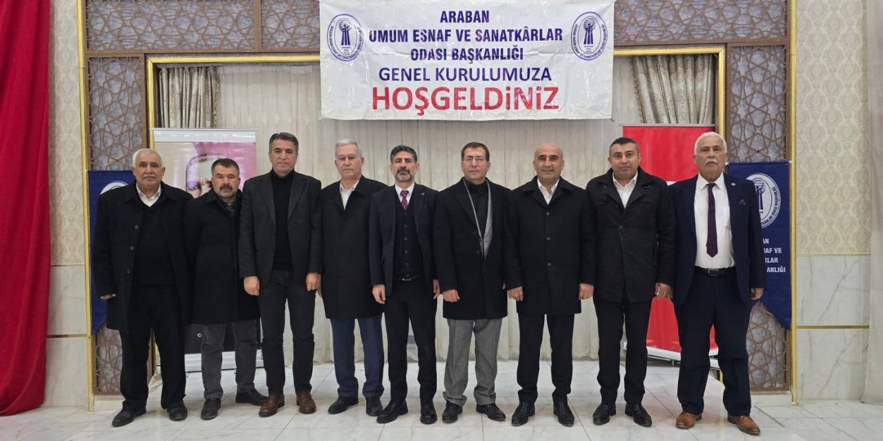 Araban Esnaf Odası Başkanı Karakuş güven tazeledi