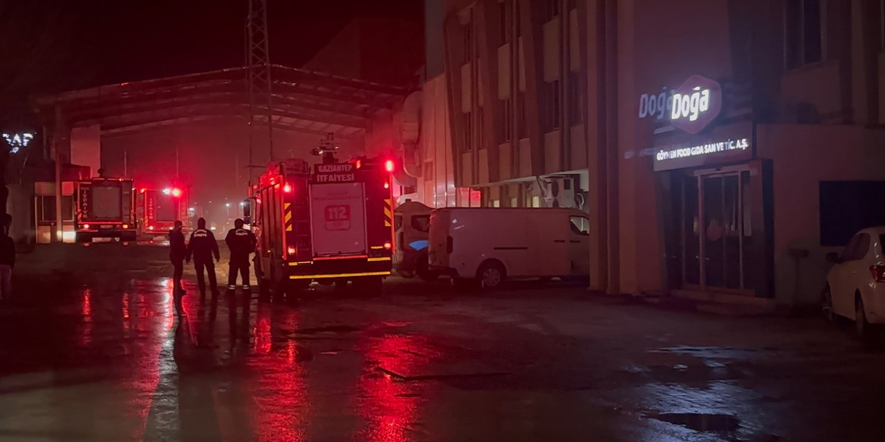 Gaziantep’te makarna fabrikasında yangın