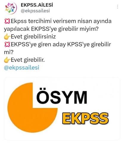 EKPSS 19 Nisan’da yapılacak