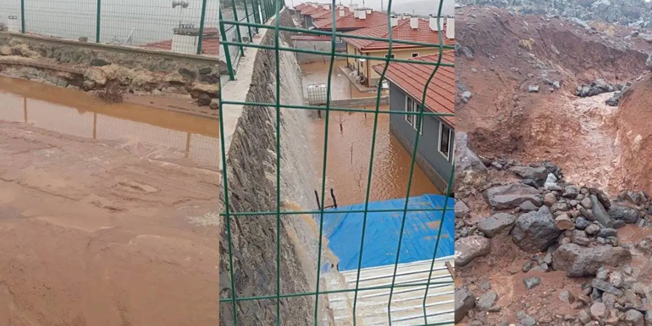 Killik Deresi taştı, evler tahliye edildi