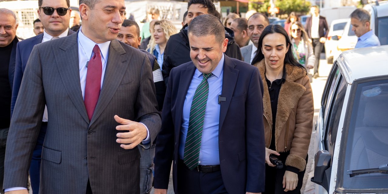 Başkan Tuncer ve Ali Mahir Başarır'dan Mezitli'de yoğun mesai