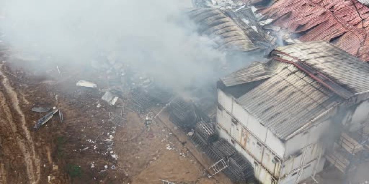 İşçi konteynerlerinde yangın: 7 yaralı