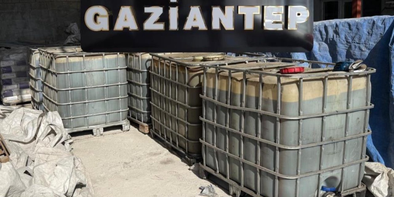 Gaziantep’te  dev operasyon: 7 bin litre  kaçak akaryakıt ele geçirildi