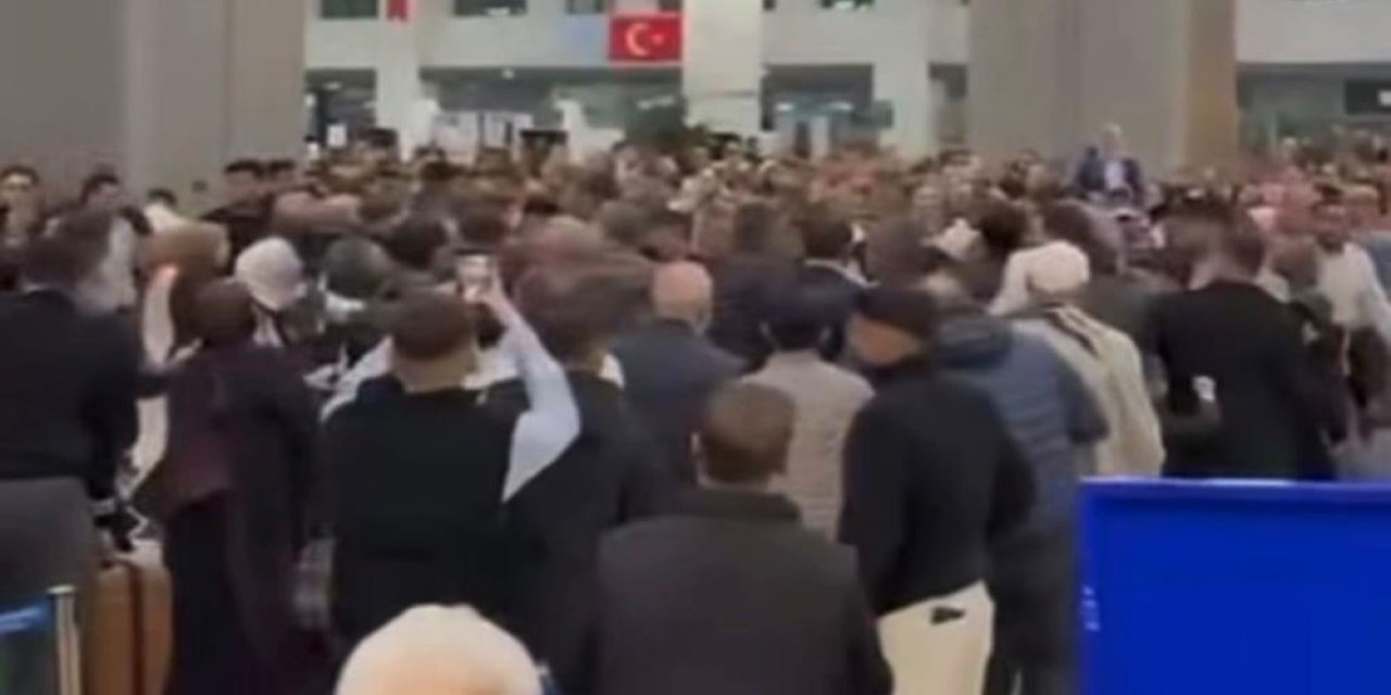 Gaziantep Havalimanı'ndan kavga ve gerginlik