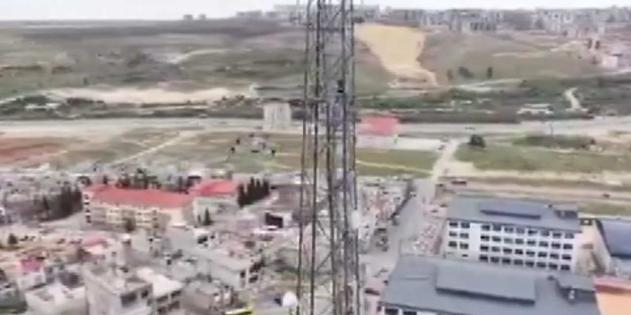 Yürekleri ağıza getiren anlar: Dron faciayı önlendi