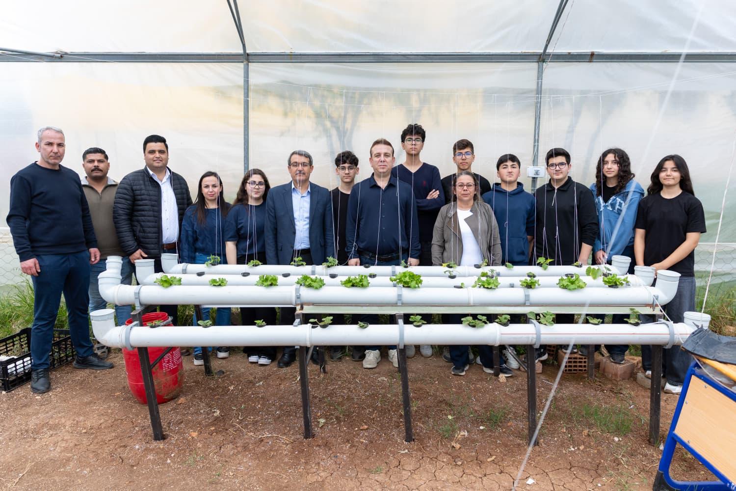 Yenişehir’de geleceğin tarımı okul bahçesinde!