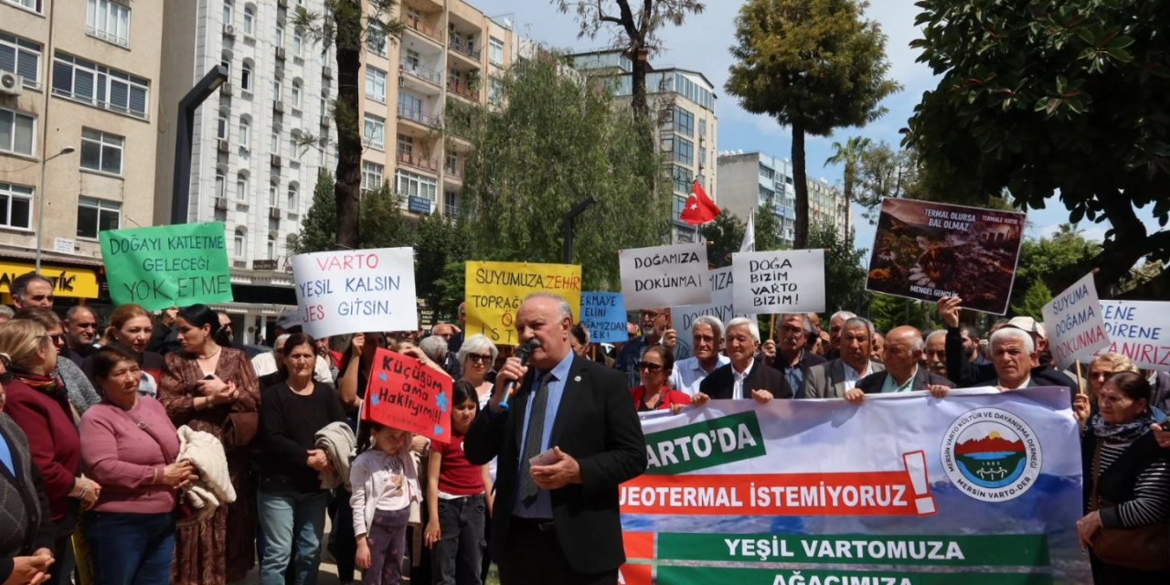 Mersin'deki Vartolulardan Jeotermal tepkisi
