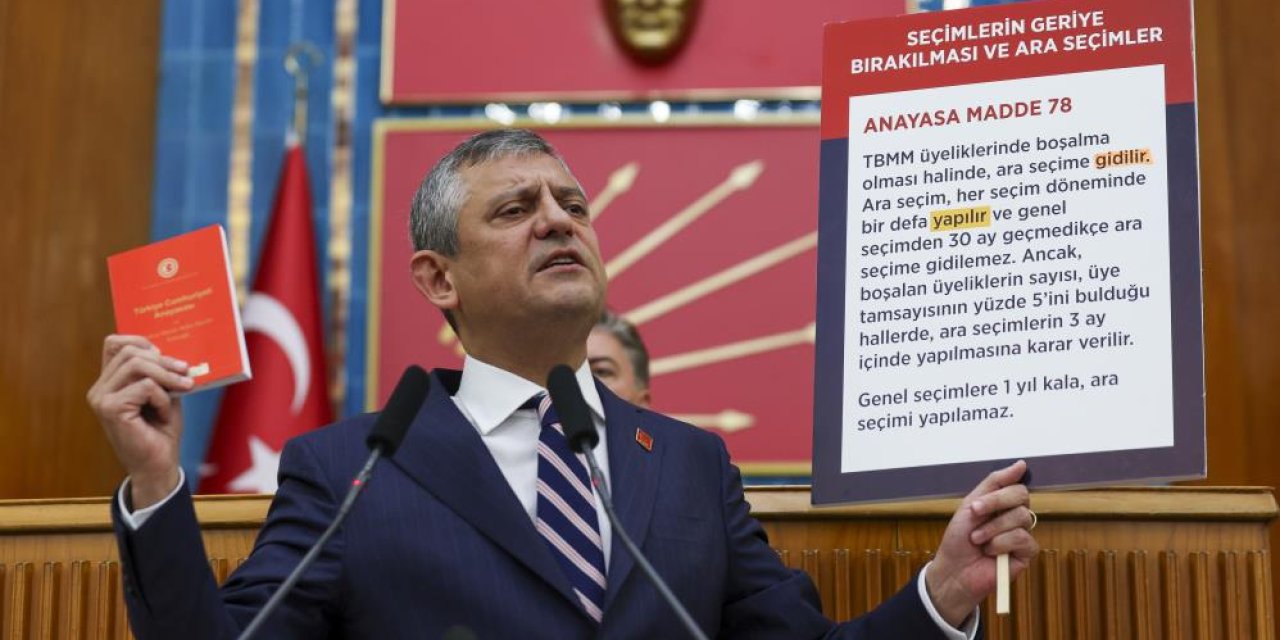 CHP Başkanı Özel: 'Güvenoyundan kaçanlar, şimdi de seçimden kaçıyor'