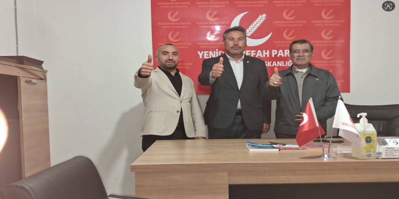 Yeniden Refah Partisi Erdemli ‘de saha çalışması yaptı