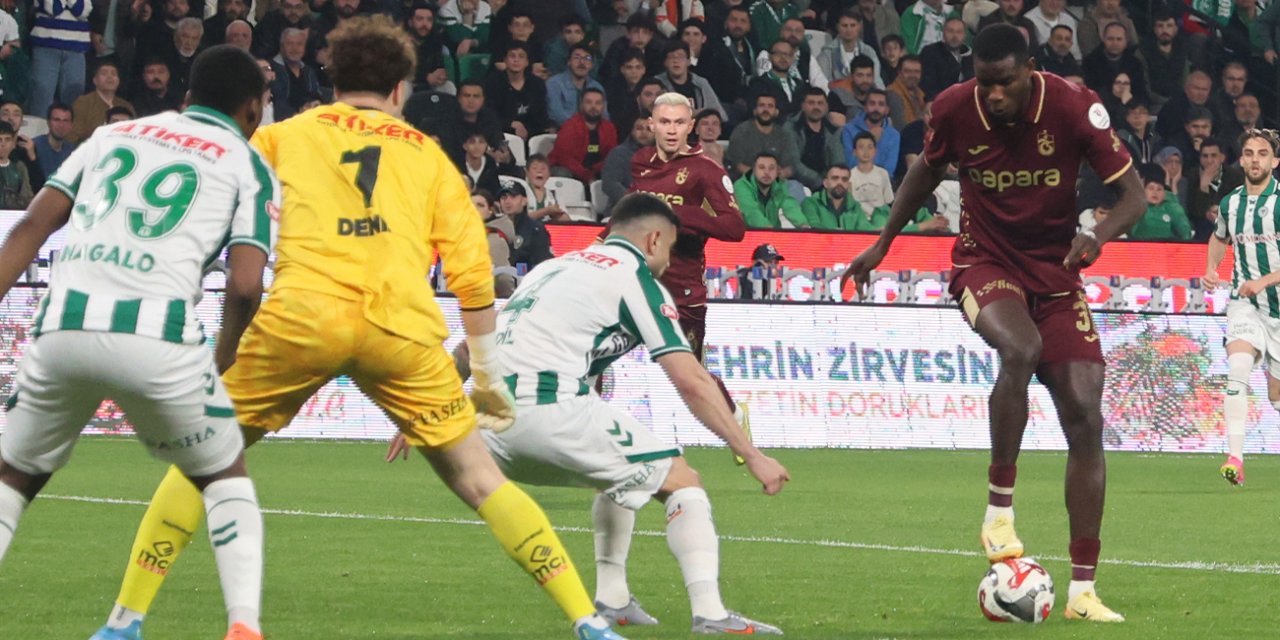 Konyaspor Trabzonu evinde vurdu 2-1